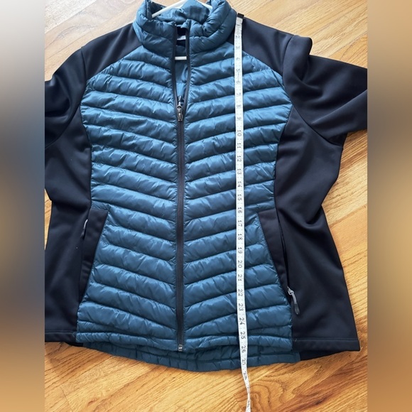 32 Degrees Womens Mixed Media Jacket (Dark Teal, XXL) / Lightweight Puffer - Picture 11 of 11